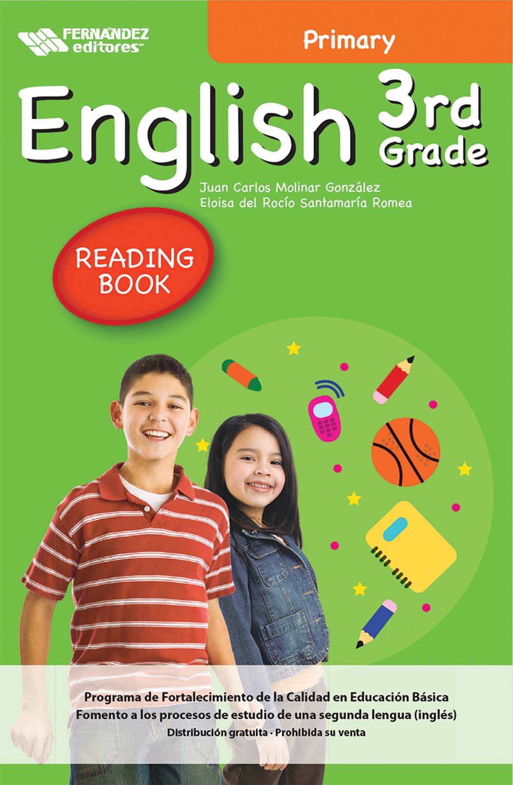 English 3th Grade Primary Libro de Lectura, Editorial: Fernández Editores, Nivel: Primaria, Grado: 3