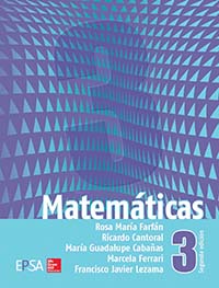 Matemáticas 3, Editorial: EPSA / McGraw-Hill, Nivel: Secundaria, Grado: 3