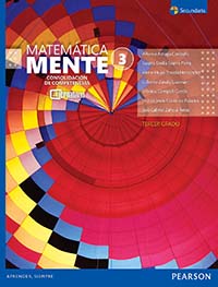 MatemáticaMente 3. Consolidación de competencias. Serie Alternativas, Editorial: Pearson Educación, Nivel: Secundaria, Grado: 3