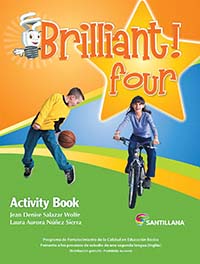 Brilliant! Four Cuaderno de Actividades, Editorial: Santillana, Nivel: Primaria, Grado: 4